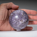 Genuine Polished Lepidolite 2.75" Sphere With Acrylic Display Stand