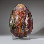 Huge Genuine Polished Ocean Jasper Egg With Acrylic Display Stand