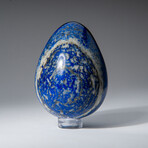 Genuine Polished Lapis Lazuli 2.5" Egg With Acrylic Display Stand