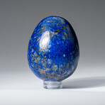 Genuine Polished Lapis Lazuli 2" Egg With Acrylic Display Stand