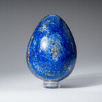 Genuine Polished Lapis Lazuli 2.5" Egg With Acrylic Display Stand