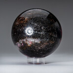 Genuine Polished Imperial Rhodonite 3" Sphere With Acrylic Display Stand // 2.3lb