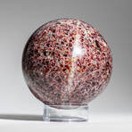 Genuine Polished Garnet Sphere 2.25" With Acrylic Display Stand