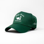 Vintage Swan Hat // Forest Green