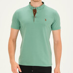 Short Sleeve Henley // Sage (L)