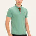 Short Sleeve Henley // Sage (S)