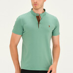 Short Sleeve Henley // Sage (S)