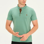 Short Sleeve Henley // Sage (S)