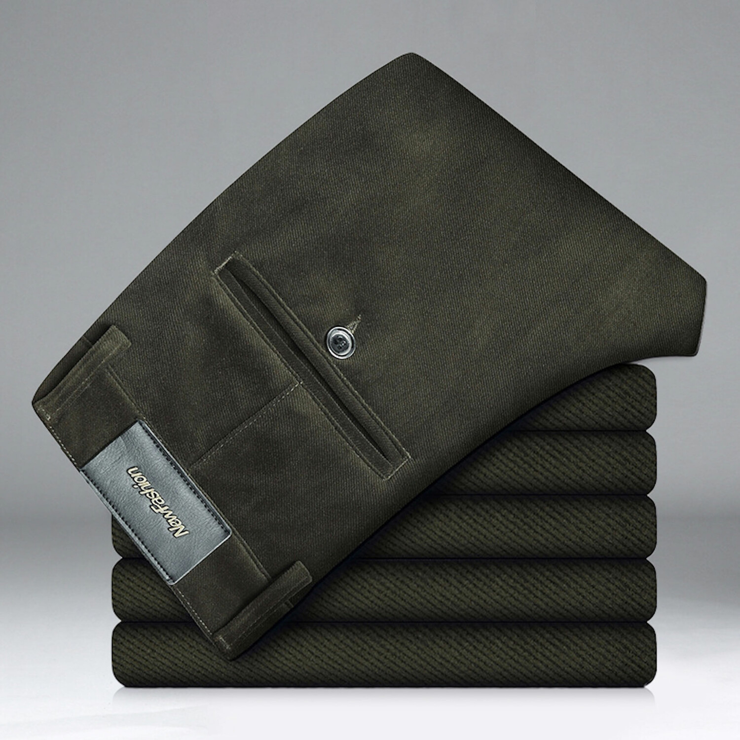Slit Pocket Corduroy Pants // Green (29WX30L) - Amedeo Exclusive ...