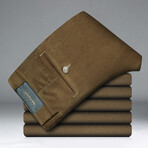 Slit Pocket Corduroy Pants // Beige (31WX32L)