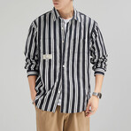 Button Up Shirt // Black (M)