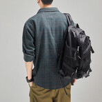 Plaid Button Up Jacket // Blue (XS)