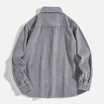 Pocket Button Up Shirt // Light Gray (XS)