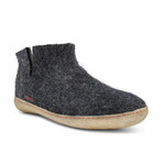 Slipper Boot Natural Rubber Sole  // Black (Euro: 43)