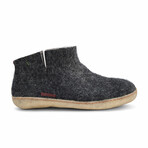 Slipper Boot Natural Rubber Sole  // Black (Euro: 43)