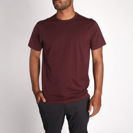 Density Premium Short Sleeve T-Shirt // Burgundy (XS)