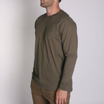Density Premium Long Sleeve T-Shirt // Olive (XS)