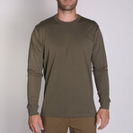Density Premium Long Sleeve T-Shirt // Olive (XS)