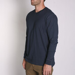 Density Premium Long Sleeve T-Shirt // Navy (XS)