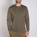 Density Premium Long Sleeve T-Shirt // Olive (XS)