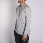 Density Premium Long Sleeve T-Shirt // Gray Heather (XS)