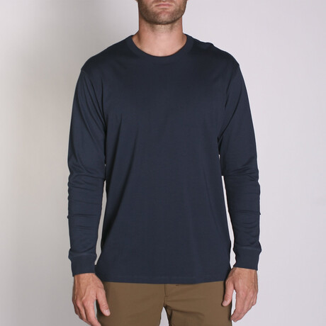 Density Premium Long Sleeve T-Shirt // Navy (XS)