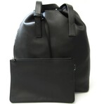 Taiga Leather Tote Bag // Noir // Pre-Owned