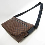 Damier Leather + Canvas Shoulder Bag // Damier // Pre-Owned