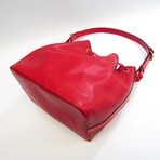 Epi Leather Shoulder Bucket Bag // Castilian Red // Pre-Owned