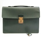 Taiga Leather Briefcase // Episea // Pre-Owned