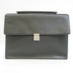 Taiga Leather Briefcase // Ardoise // Pre-Owned