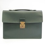 Taiga Leather Briefcase // Episea // Pre-Owned