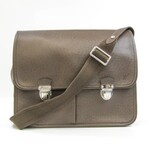 Taiga Leather Shoulder Bag // Grizzly // Pre-Owned