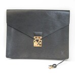 Epi Leather Document Case // Noir // Pre-Owned