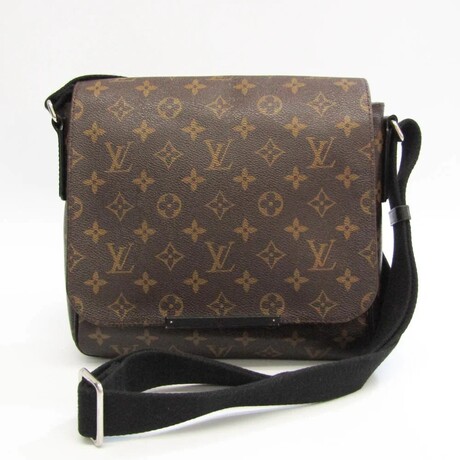 Monogram Leather Shoulder Bag // Monogram Macassar // Pre-Owned