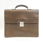 Taiga Leather Briefcase // Grizzly // Pre-Owned