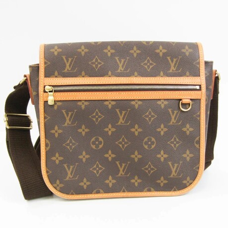 Monogram Leather Shoulder Bag // Monogram Brown // Pre-Owned