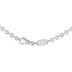 Chaumet // 18K White Gold Diamond Pendant Necklace // 16" // Estate