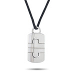 Bulgari // Parentesi 18K White Gold Silk Cord Necklace // 20" // Estate