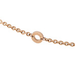 Bulgari // Parentesi 18K Rose Gold Diamond + Amethyst Pendant Necklace // 18" // Estate