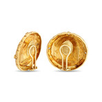 SeidenGang // 18K Yellow Gold Diamond Clip-On Earrings // Estate