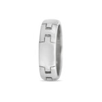 Hermes // 18K White Gold H Band Ring // Ring Size: 5.5 // Estate