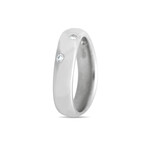 Celine // Platinum + Diamond Band Ring // Ring Size: 6 // Estate