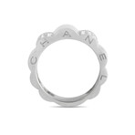 Chanel // Camellia 18K White Gold Diamond Ring // Ring Size: 6.25 // Estate