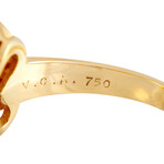 Van Cleef & Arpels // Trefle 18K Yellow Gold Diamond + Sapphire Ring // Ring Size: 5.75 // Estate