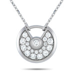 Cartier // Amulette de Cartier 18K White Gold Diamond Pendant Necklace // 16" // Estate