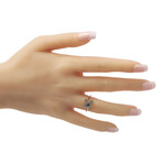 Van Cleef & Arpels // Trefle 18K Yellow Gold Diamond + Sapphire Ring // Ring Size: 5.75 // Estate