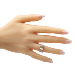 Van Cleef & Arpels // 18K Yellow Gold + Diamond + Mother of Pearl Bow Ring // Ring Size: 5 // Estate