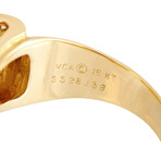 Van Cleef & Arpels // 18K Yellow Gold + Diamond + Mother of Pearl Bow Ring // Ring Size: 5 // Estate