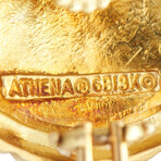 SeidenGang // 18K Yellow Gold Diamond Clip-On Earrings // Estate